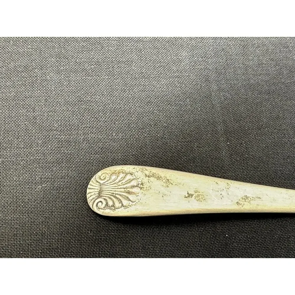 Tiny Salt Mustard Demitasse Spoon Ladle Vintage Stamped 